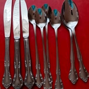 Estla flatware ice tea spoons knives, serving spoons